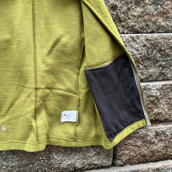 IBEX (made in USA) Carrie Vest - Lime Green- Size Small WOOL VGUC - Picture 6 of 10
